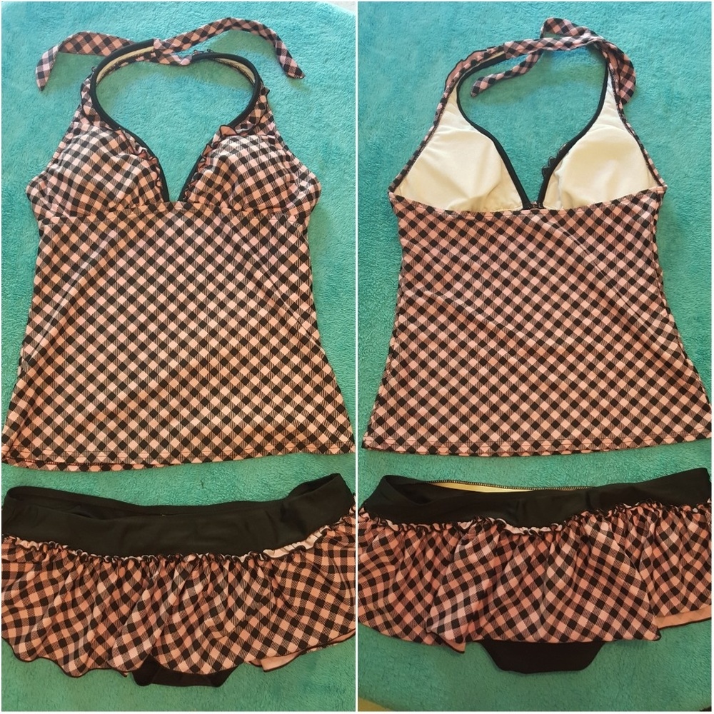 🎀 Ruffled Tankini Skirt 2 Piece Swimsuit 🎀